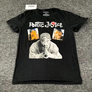 Real Chemistry T Shirt Mens Medium Black Poetic Justice Graphic Cotton Crew Neck